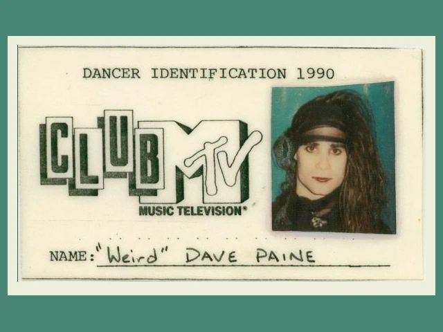 WeirDave my Club MTV identification card
